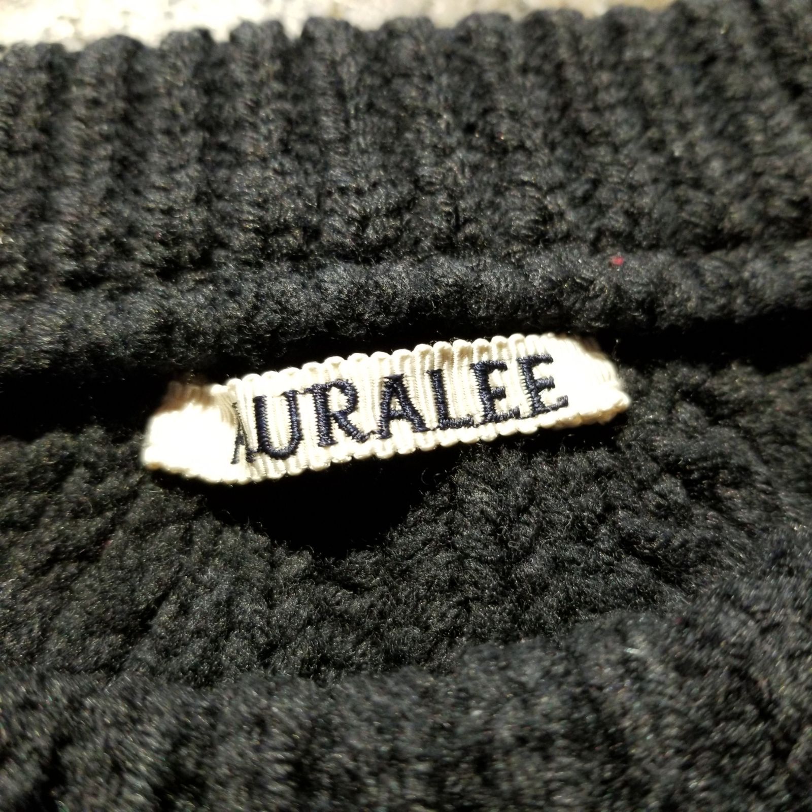AURALEE 19aw HARD TWIST MERINO ARAN KNIT P/O 3 オーラリー ハード 