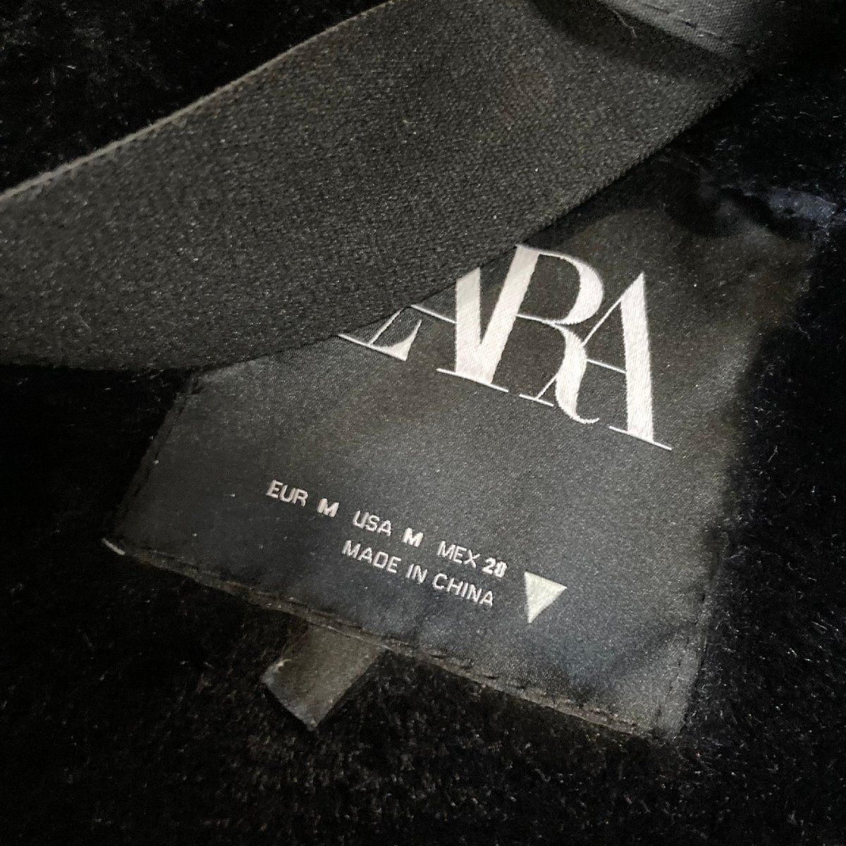 大人気新品  中古○ZARA/ザラ○ trf モッズコート ボア ブラック ファー付き ジャケット・アウター