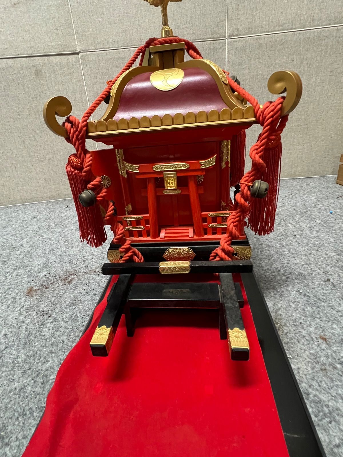 稼動品　citizen シチズン 神輿型 置時計　御神輿時計 装飾時計　希少 ⭐︎ CITIZEN 神輿型置き時計 神輿 神輿時計 装飾時計 - メルカリ