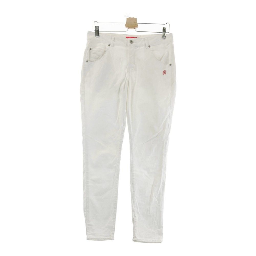 サイズ：L ROUGH&SWELL ラフアンドスウェル ストレッチパンツ ホワイト