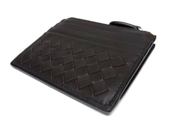 ■新品■未使用■ BOTTEGA VENETA ボッテガヴェネタ イントレチャート レザー コインケース 小銭入れ カードケース ブラウン系 AW1916