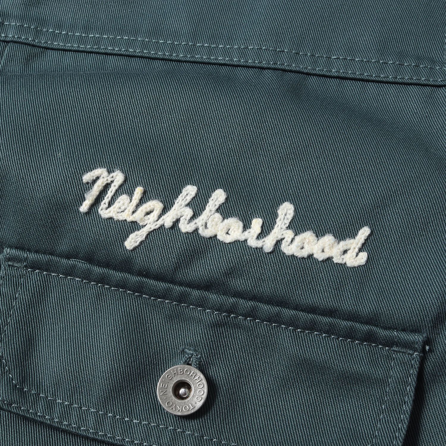 美品 NEIGHBORHOOD ネイバーフッド ジャケット サイズ:M 23AW Dickies 2ndタイプ T/Cツイル ジャケット TYPE-2 JACKET グリーン アウター ブルゾン 上着 コラボ【メンズ】