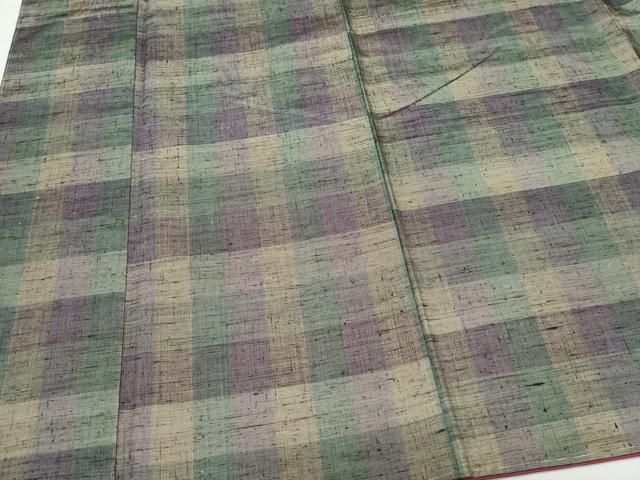 平和屋着物○上質な紬 市松文様 正絹 逸品 未使用 CAAR8250vf - メルカリ 