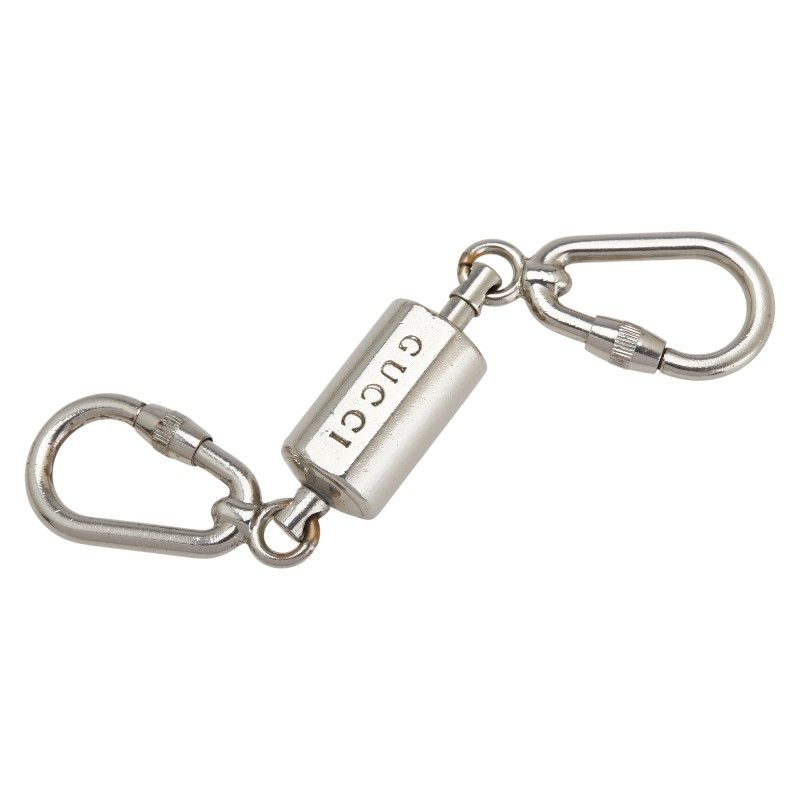 グッチ キーリング キーホルダー カナビラ シルバー メタル レディース GUCCI 1-0233041