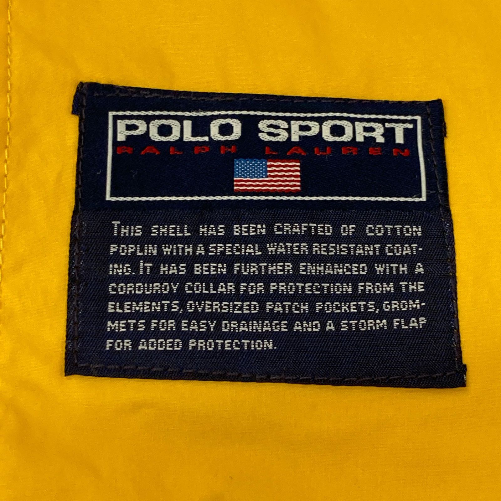 【レア】 90s Ralph Lauren ファイヤーマンジャケット 三角タグ POLO RALPH LAUREN ポロ ラルフローレン 90s 三角タグ イエロー