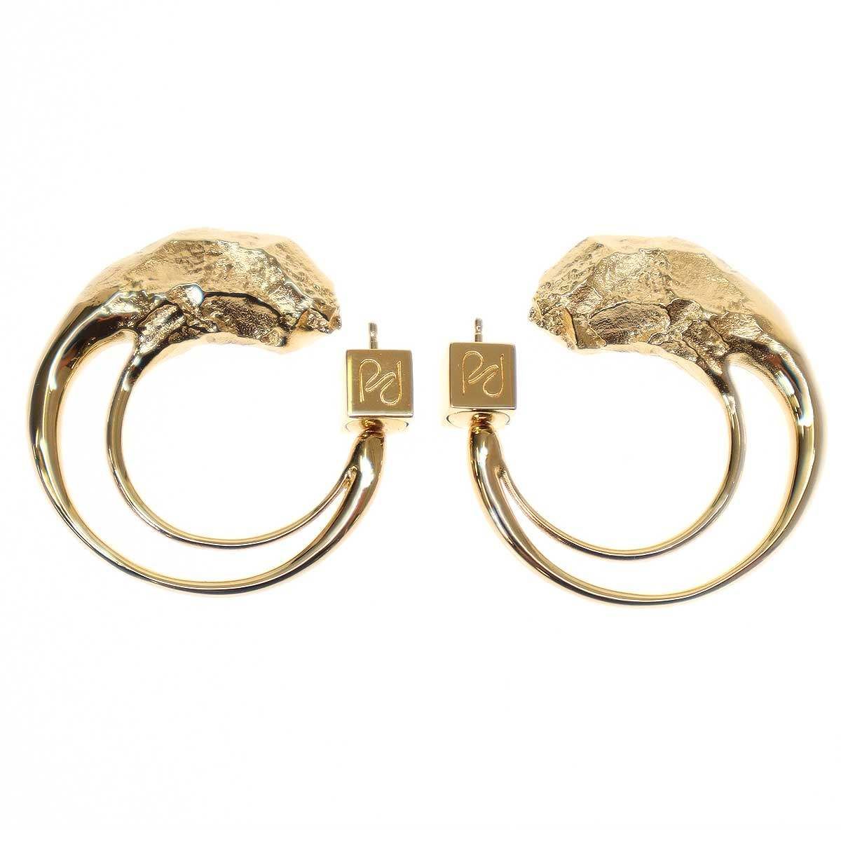 【美品】POLENE ポレーヌ Eroz クレオールフープ ピアス ゴールド Polène | ピアス - Eroz - 24Kゴールドメッキ