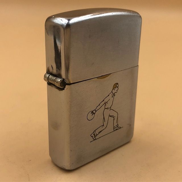 ジッポー ZIPPO ライター 3バレル スポーツシリーズ 線描き ボウラー 1947年〜1949年 ニッケルシルバーインサイドユニット - メルカリ