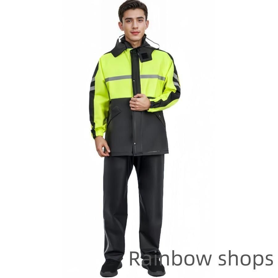 新品未使用】ゴルフレインウェア上下セットバイカラー gshcp28