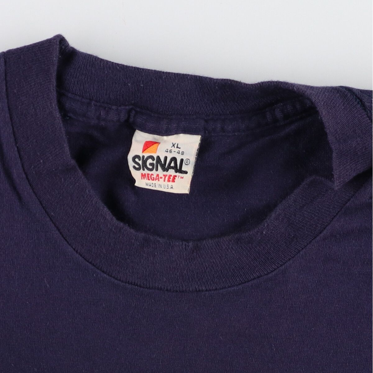 90年代 SIGNAL 3連プリント カレッジTシャツ USA製 メンズXL ヴィンテージ /eaa350842