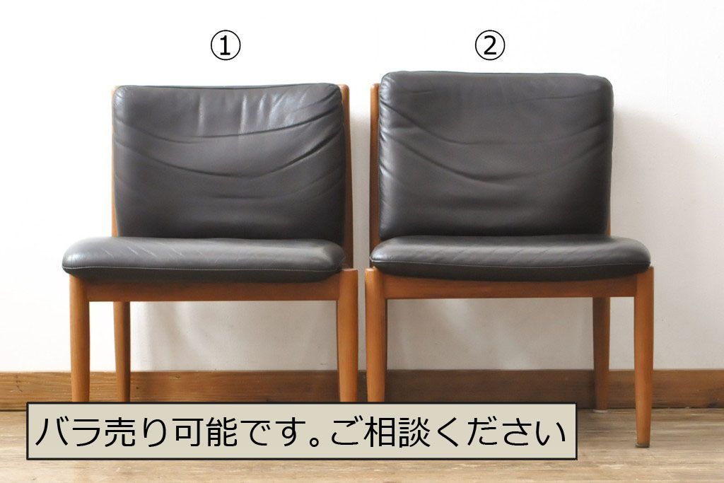 事前問合せ必須 ダイニングチェア 2脚 セット ビンテージ家具