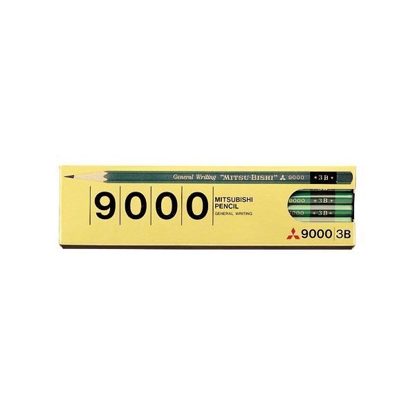まとめ 三菱鉛筆 六角 事務用鉛筆 9000 3B K90003B 1ダース 12本 ×20セット