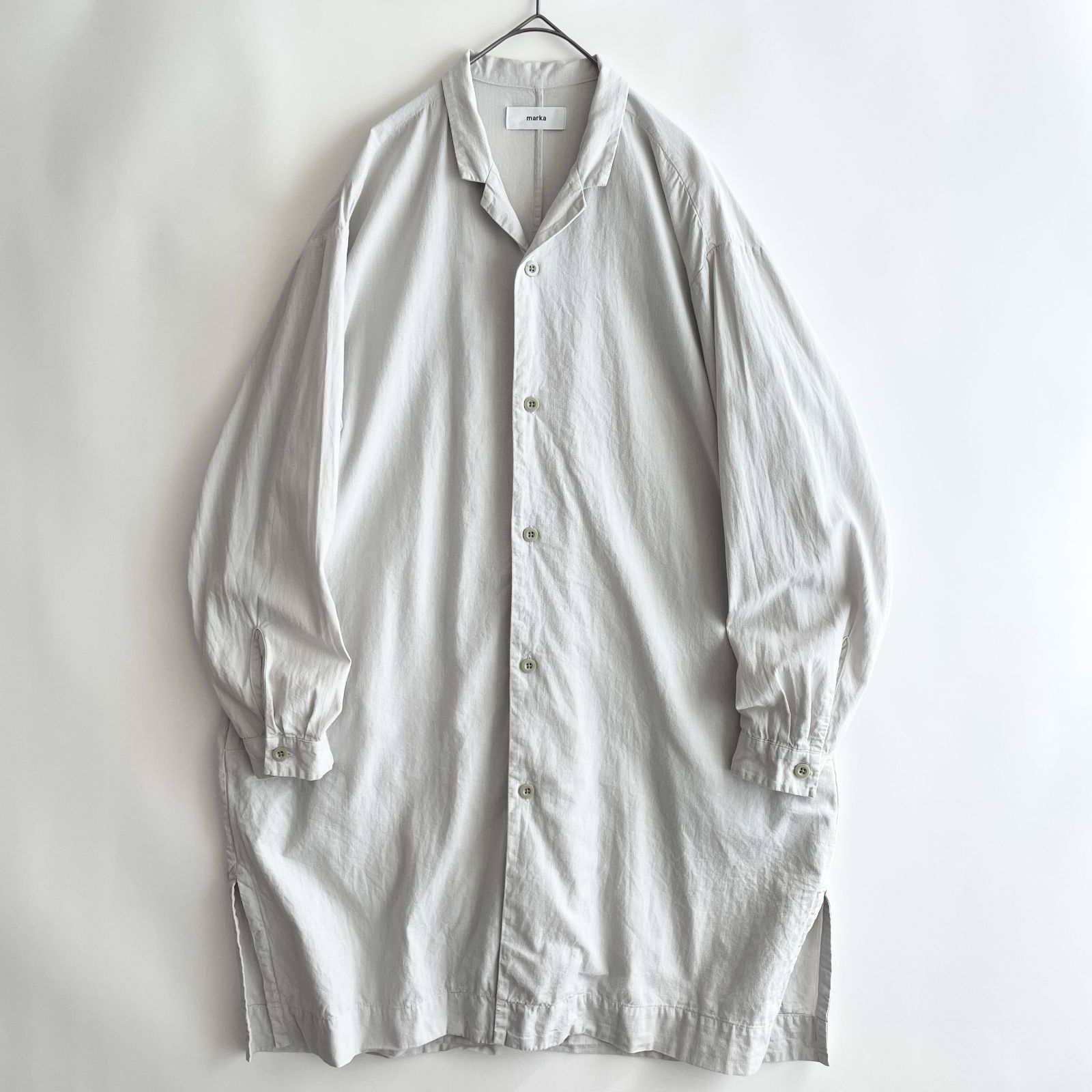 美品】marka -SHIRT COAT- size/1 (p) 春夏 マーカ シャツ コート スプリング オーバー コットン アウター ショップ  アトリエ ワーク - メルカリ