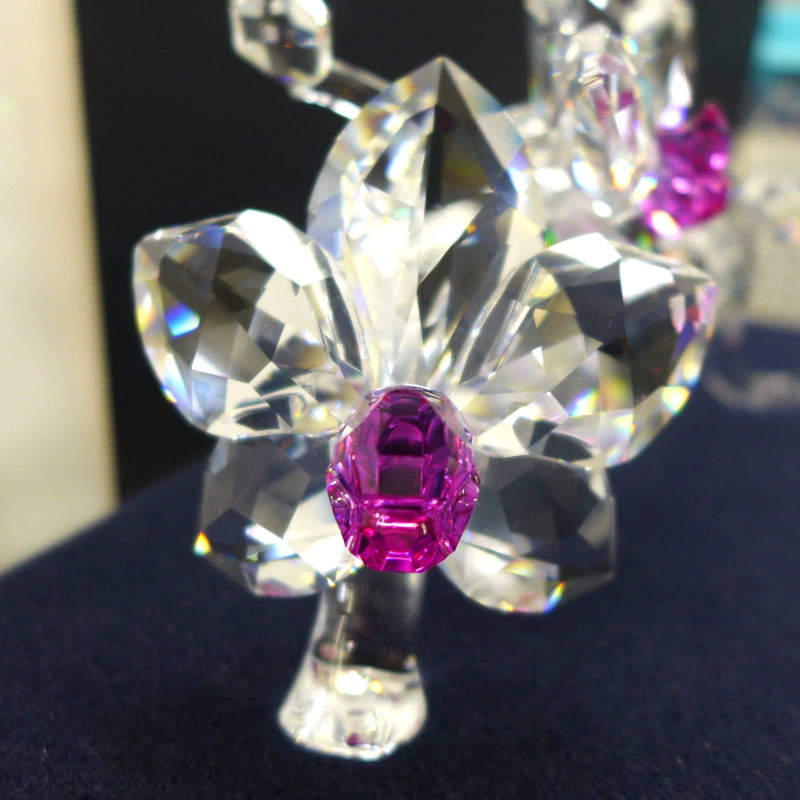 SWAROVSKI スワロフスキー ランの花 オブジェ 置物 公田店