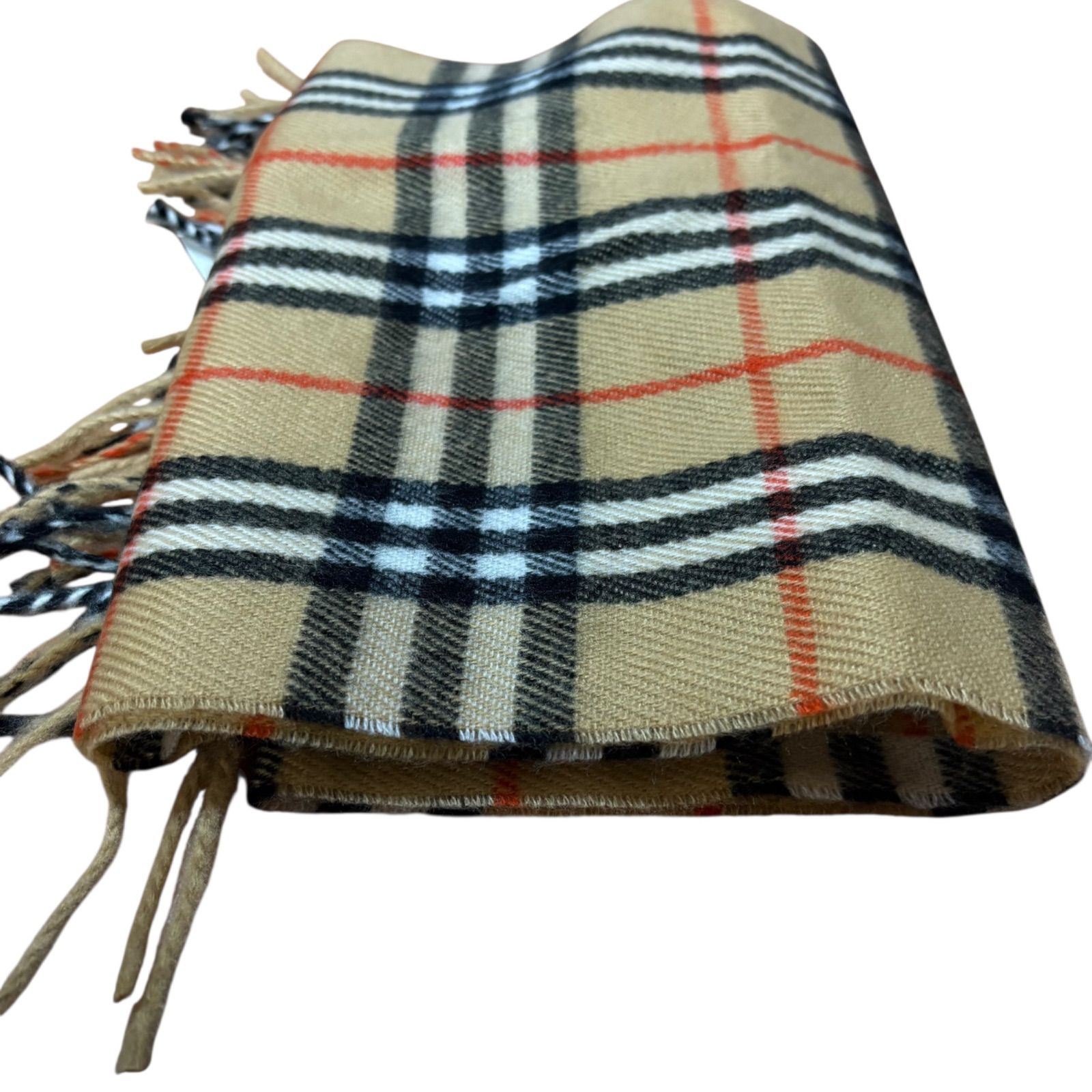 BURBERRY バーバリー ラムウール100% ノバチェック マフラー