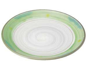 販売 和食器 ミ176-148 新緑 丸7.0皿 和食器 ミ176-148 新緑