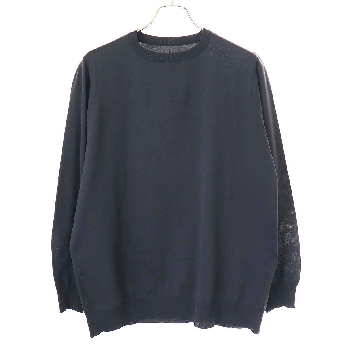 TEATORA CARTRIDGE KNIT CREW 18G グレー TEATORA