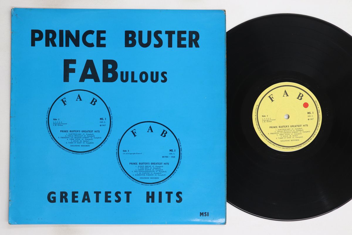 レコード 英LP Prince Buster Fabulous Greatest Hits MS1 FAB /00260