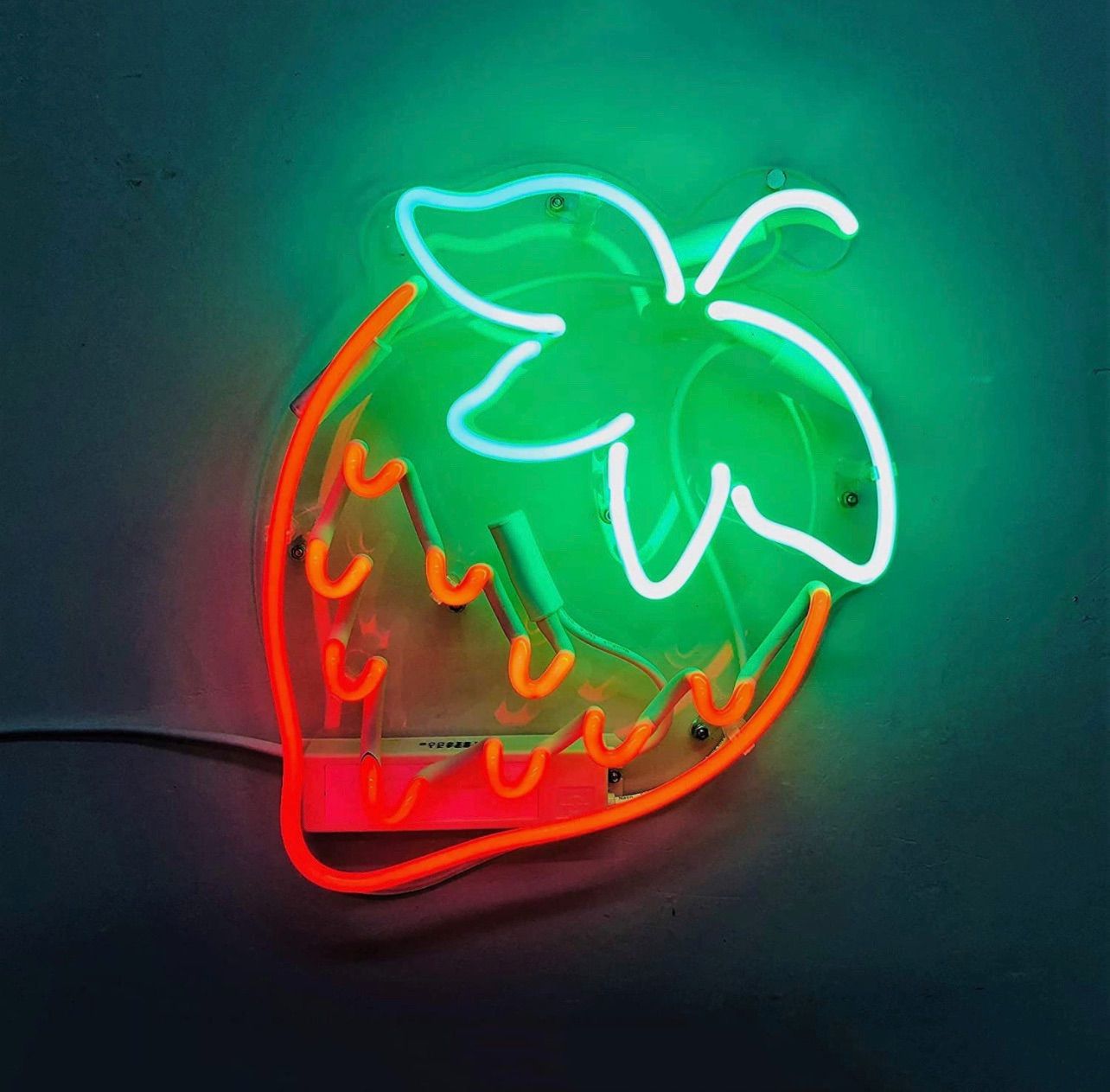 オーダーメイド招き猫だるまネオンライト 桜モチーフ付ネオン管オリジナル