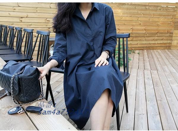 V襟ゆったりワンピース ひざ丈 イレギュラー 7部袖 ネイビー ほっそり効果大 20代30代40代50代60代 ミセス am4a752417 WWW_SMP1DAWEKUDUS_SCH_ID