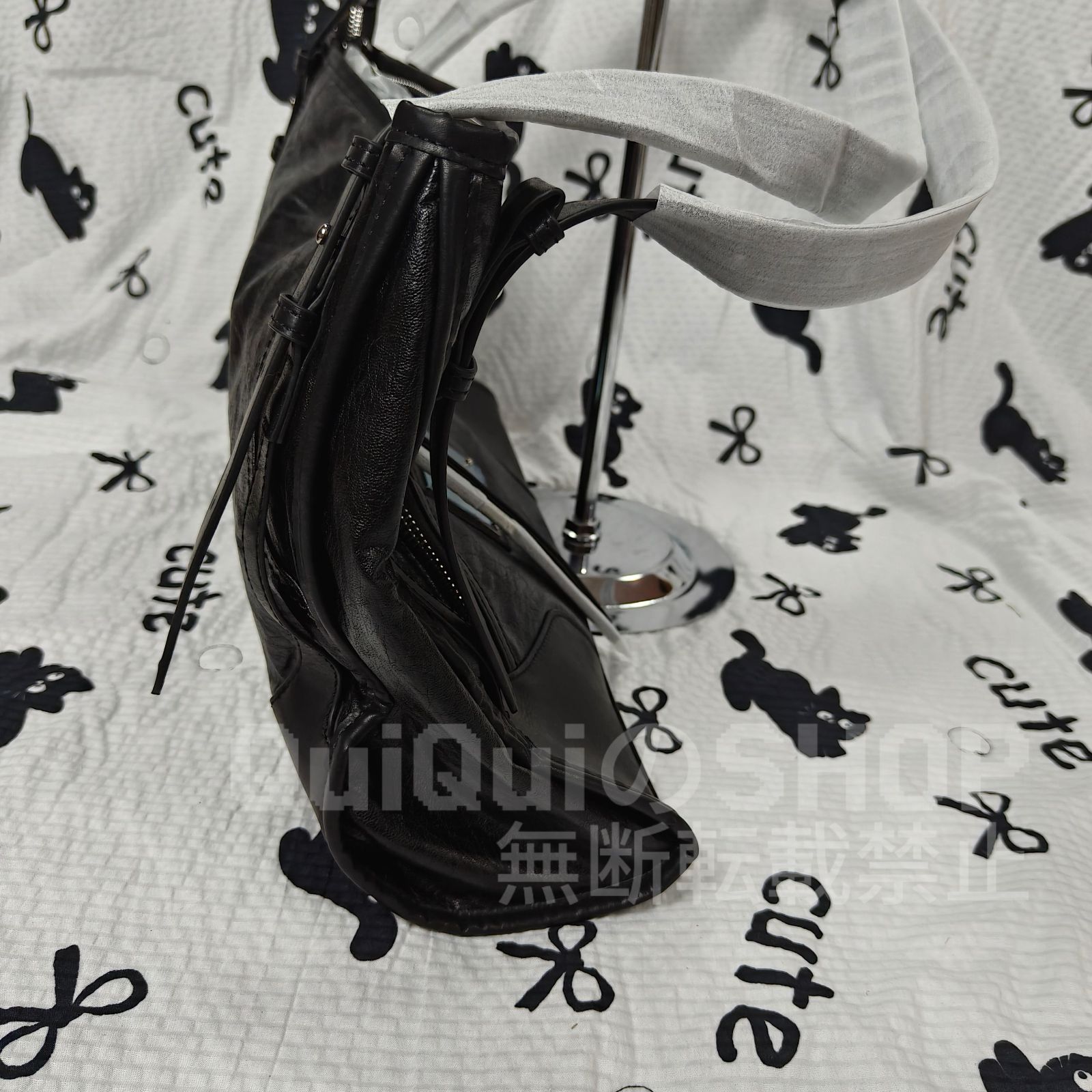 新品 韓国Matin kim マーティンキム レザー トートバッグ