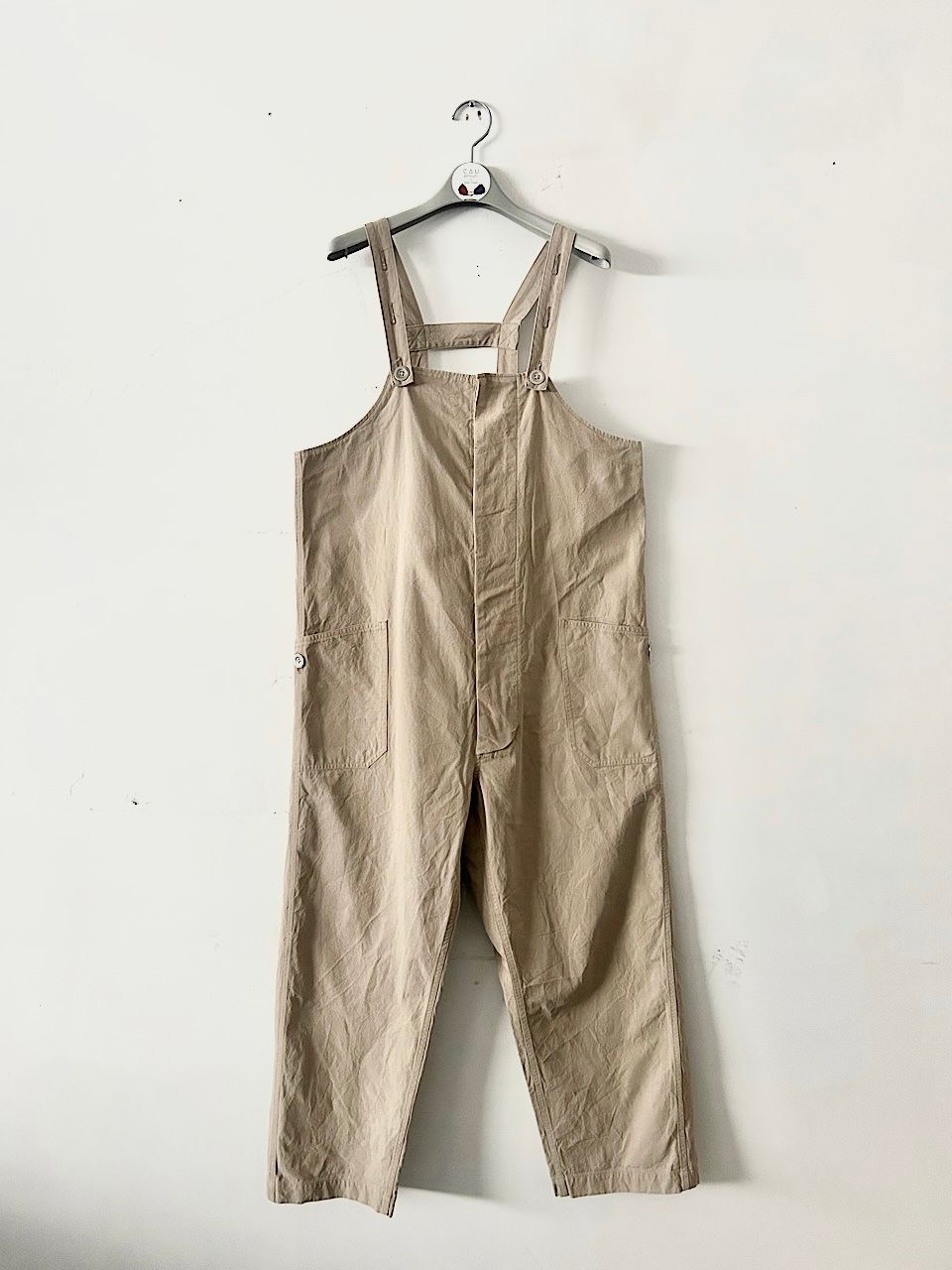 holk コットンチノ オーバーオール KHAKI