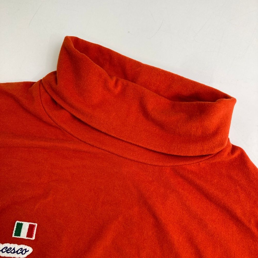 サイズ：L BEAMS GOLF ビームスゴルフ  タートルネック長袖Tシャツ  オレンジ系 [240101478059] ゴルフウェア メンズ ストスト サイズ：L BEAMS GOLF ビームスゴルフ タートルネック長袖T