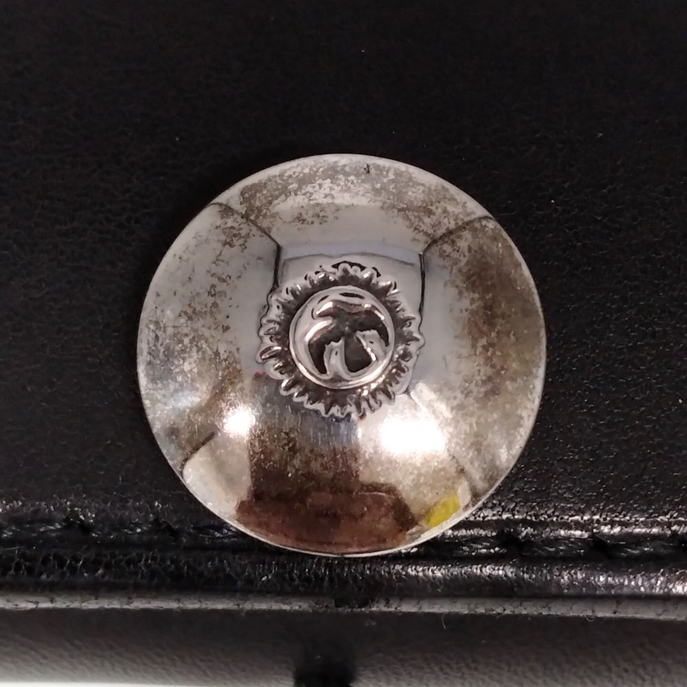 GOROS ゴローズ サドルレザー カードケース イーグル刻印コンチョ カスタム ブラック 40565