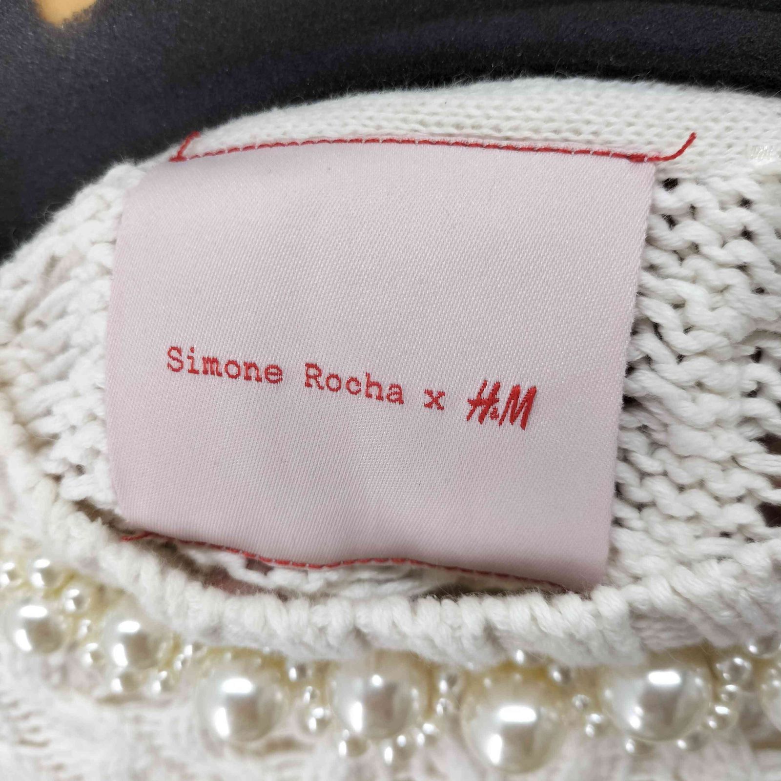 シモーネロシャ ✳︎ パールニット S 赤 SHOO・LA・RUE（シューラルー） ニット セーター 「洗濯機可/S-LL」厚