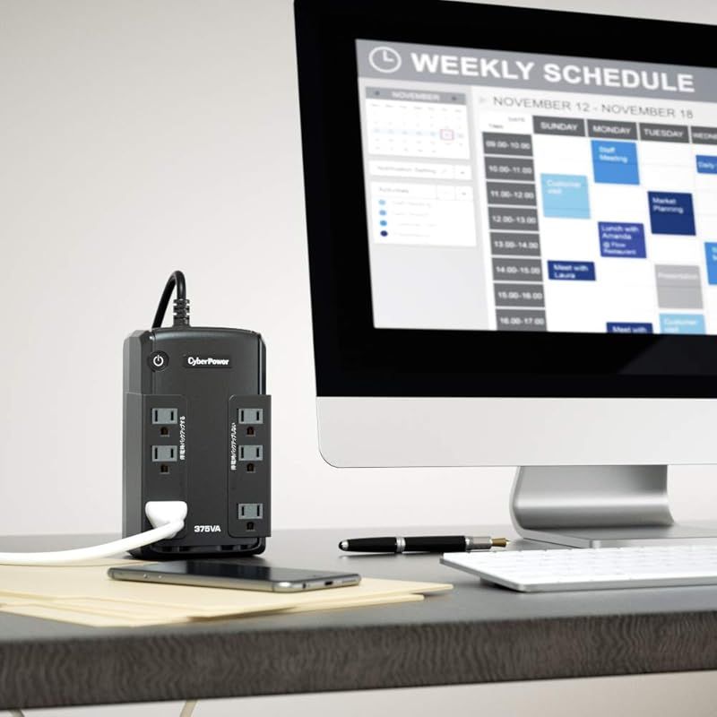 サイバーパワー BR375 375VA 255W 矩形波 常時商用 UPS CP375 JP 1