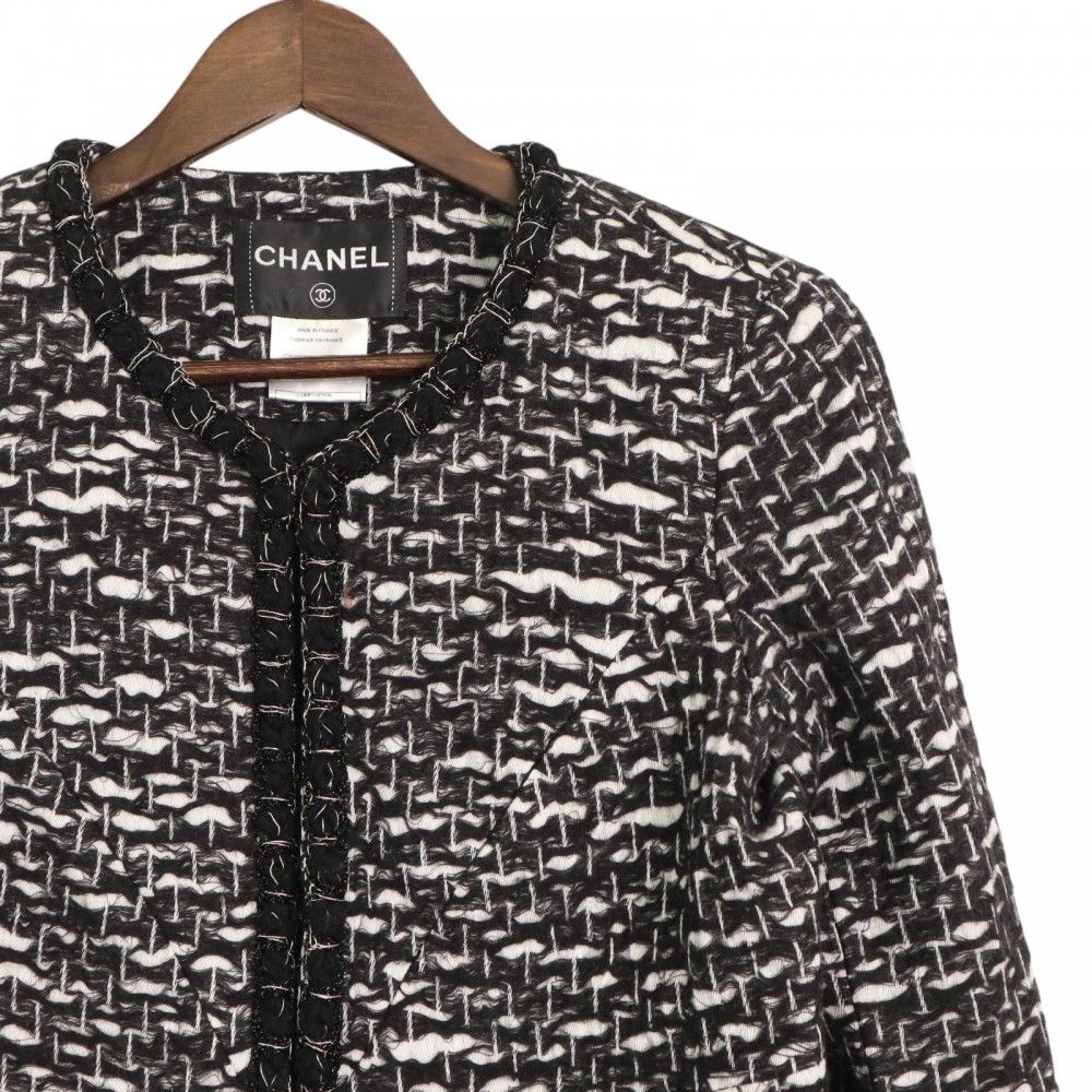 シャネル ノーカラージャケット レディース アウター ココボタン  