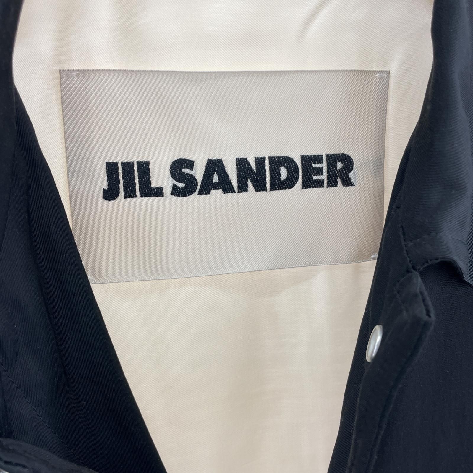 JIL SANDER バックグラフィック コーチジャケット 46 ブラック - メルカリ