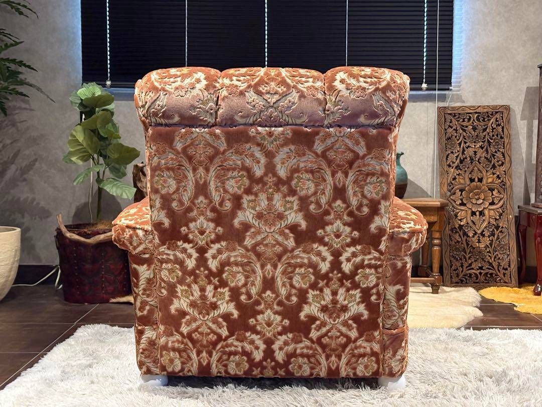 ソファ　ベロア　クラシック　金華山織　クラシカル　レッド　ヴィンテージ　IZ ソファ ベロア クラシック 金華山織 クラシカル レッド