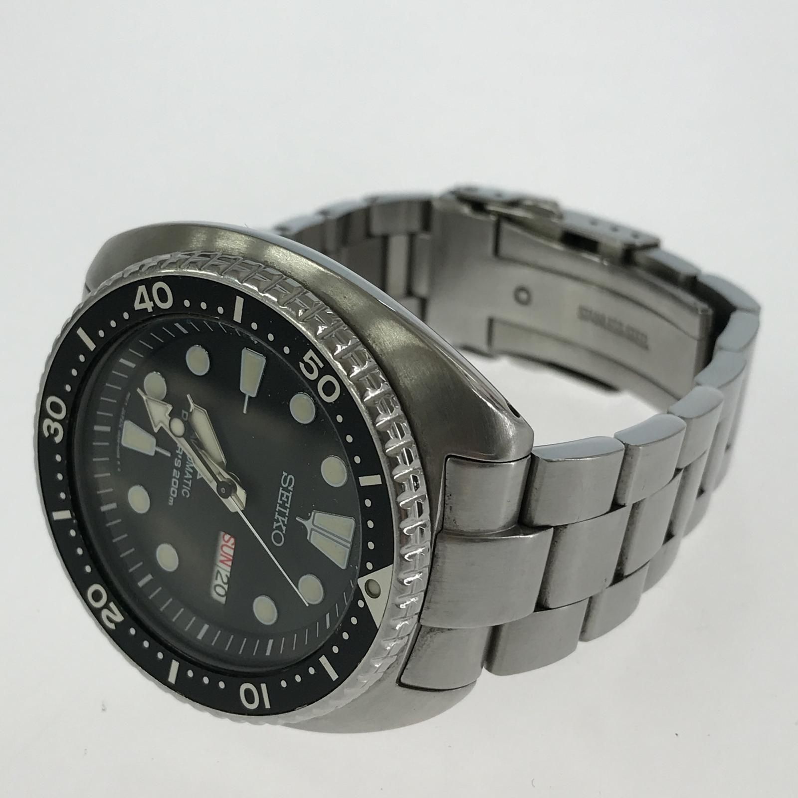 SEIKO セイコー 4R36-04Y0 DIVER'S AUTOMATIC腕時計/ブラック×シルバー