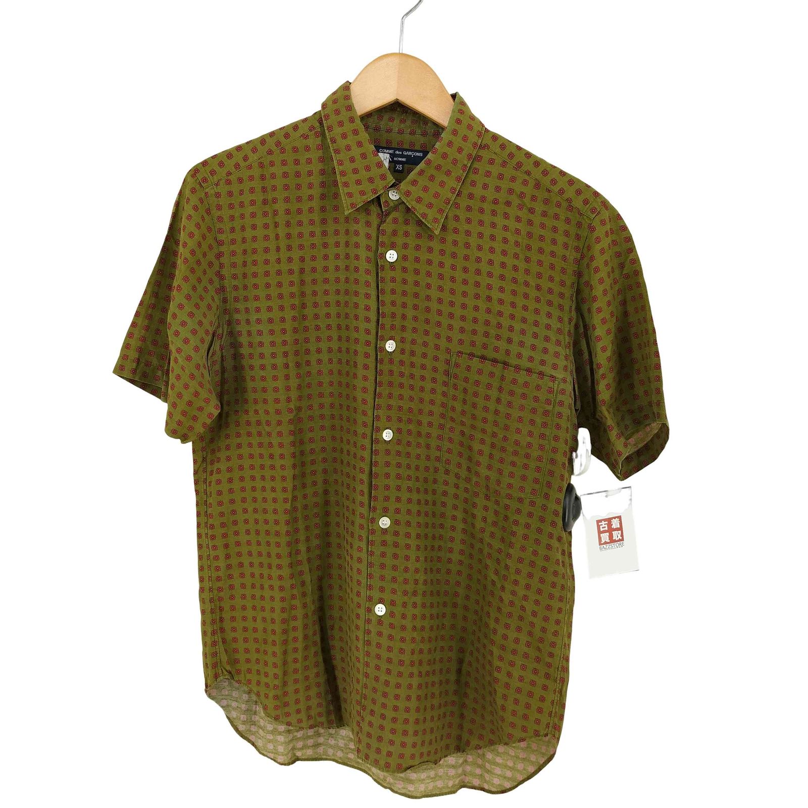 コムデギャルソンオム COMME des GARCONS HOMME 総柄 ドット リネン混 