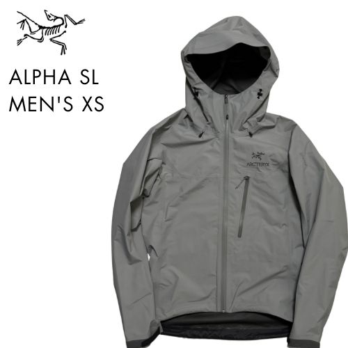 ARC'TERYX グレー alpha sl ゴアテックス アークテリクス アルファSL メンズXS グレー ゴアテックス arc'teryx