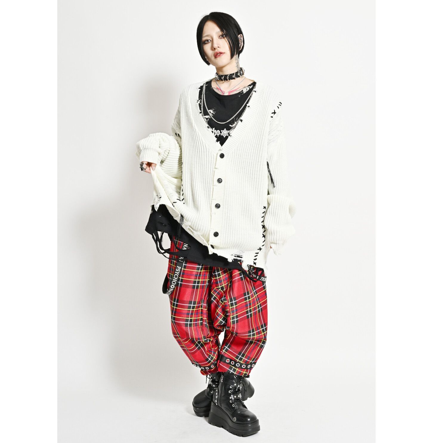 PSYCHO NATION サイコネーション ロゴストラップ タータンチェック