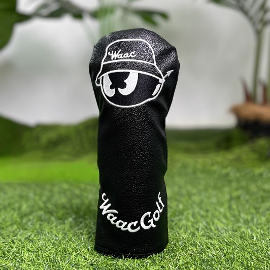 WAAC ゴルフ ヘッドカバー 3点セット 白黒 選択可 キャラクターデザイン モデル 即 可 LLC-HASEGAWATOSO_COM