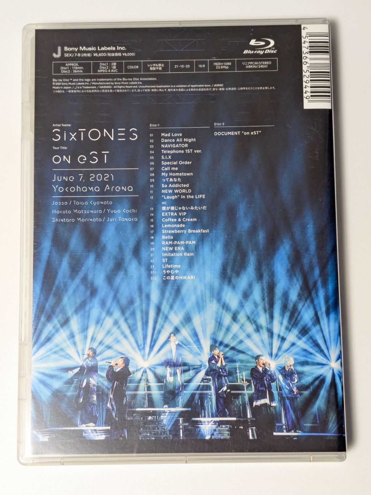 SixTONES on eST 通常盤 (2Blu-ray)