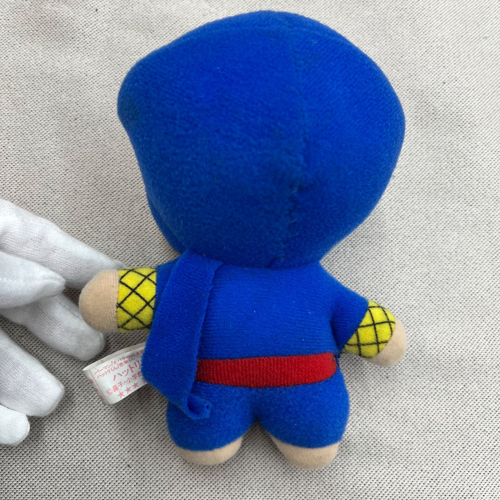 昭和レトロ】忍者ハットリくん ぬいぐるみ 当時物 プライズ 昭和レトロ】忍者ハットリくん ぬいぐるみ 当時物 プライズ