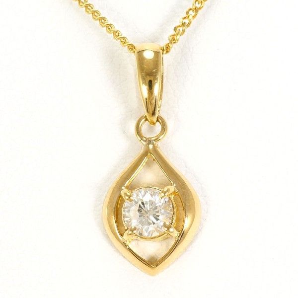 K18YG ネックレス necklace ダイヤ 0.29 鑑別書 総重量約2.7g 約40cm