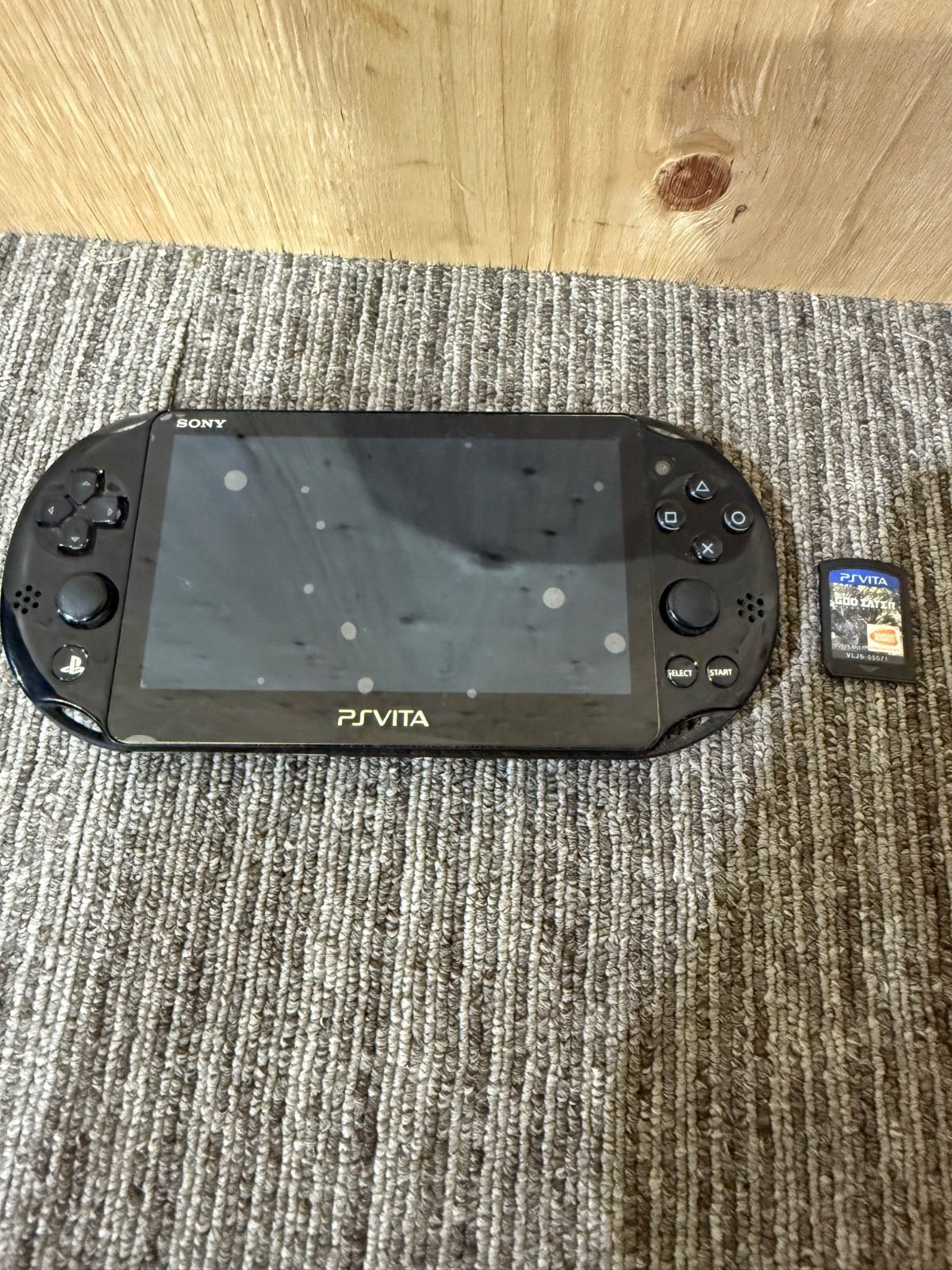 SGM ジャンク SONY ソニー PlayStation VITA PCH-2000 ゲーム機本体 ブラック ソフト付き