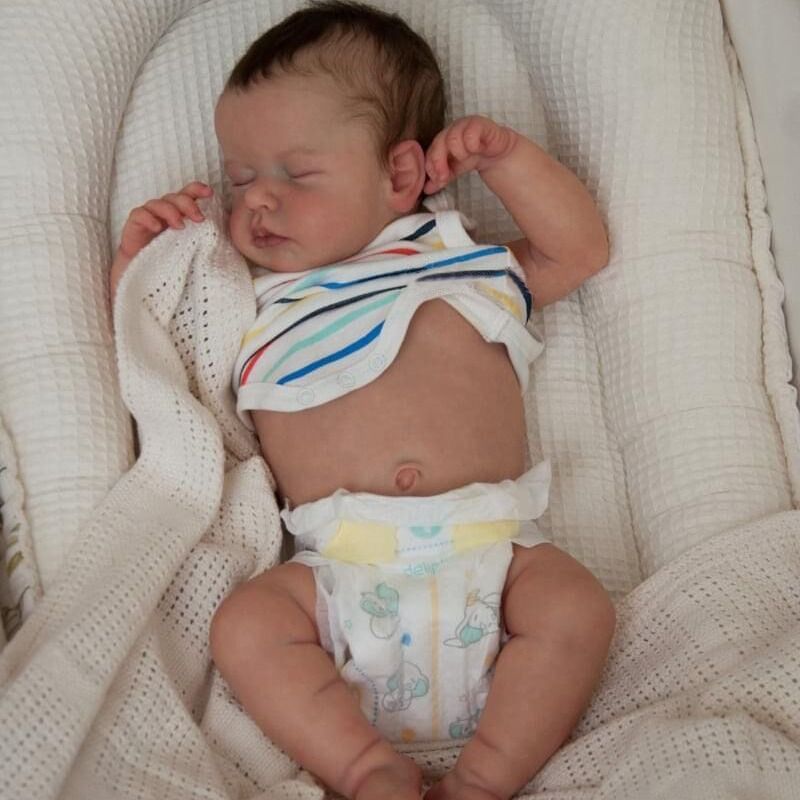 リボーンドール 超リアルな寝顔赤ちゃん人形50CM服付き19inch Reborn Dolls