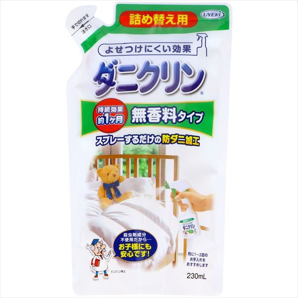 まとめ買い-24点セット ダニクリン 無香料タイプ 詰替 ２３０ＭＬ ＵＹＥＫＩ 殺虫剤 ダニ
