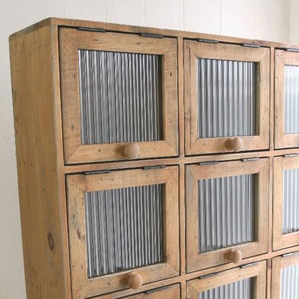 飾り棚 ショーケース ナチュラル カフェ CD キッチン 9ドア キャビネット 北欧 ナチュラル おしゃれ