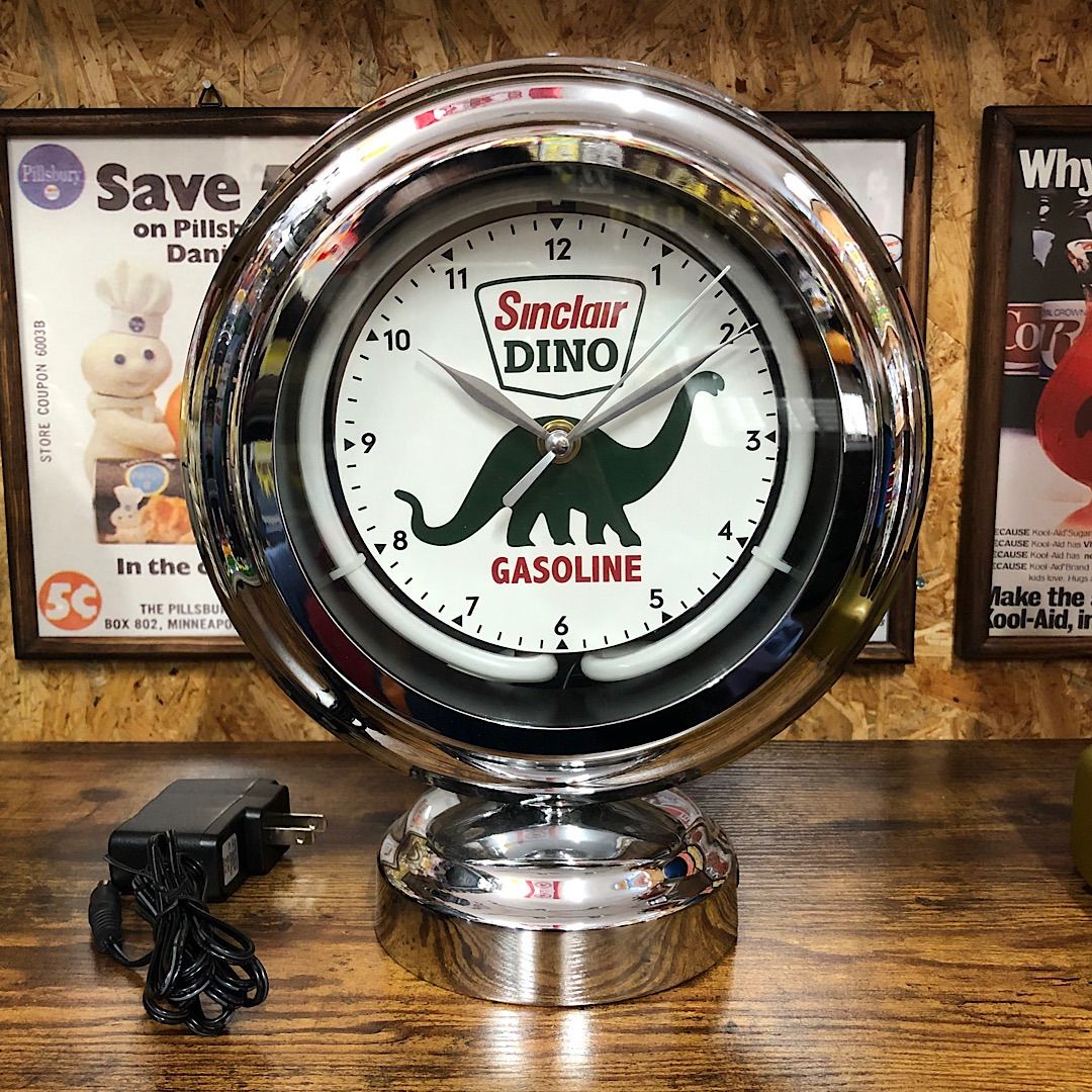 ネオンクロック SINCLAIR シンクレア 時計 アメリカン雑貨 新品