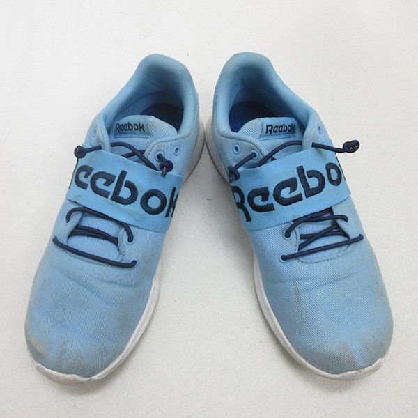 Q■【27cm】リーボック] Reebok CN5741 ロイヤルROYAL EC STRPランニングシューズ■水色/MENS/37【中古】