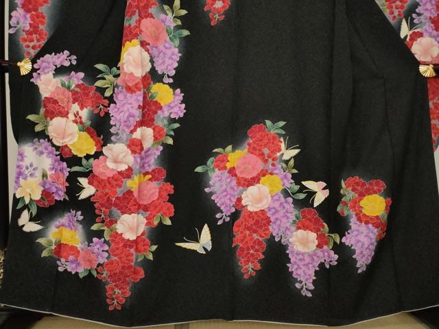 平和屋着物○上質な小紋 斜縞 正絹 逸品 AAAY8615ph