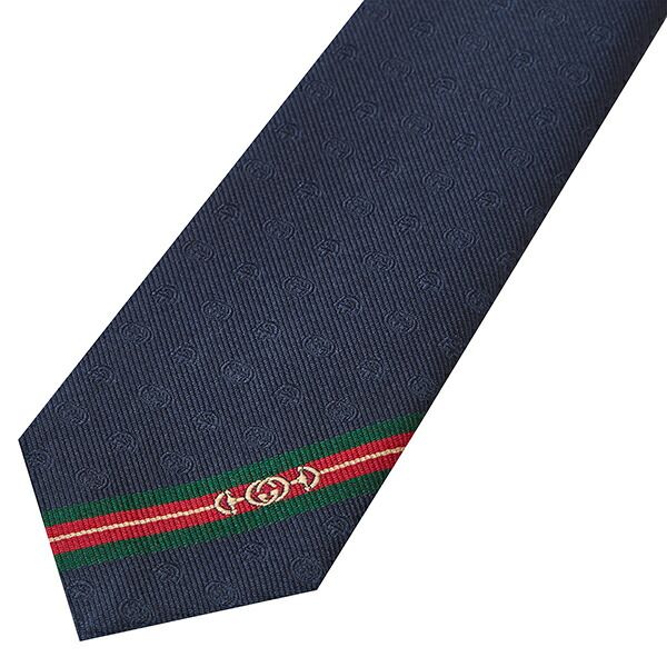 GUCCI グッチ　ネクタイ　ビー　ダブルG GG  現行 GUCCI - 新品 グッチ GUCCI ネクタイ ダブルG ＆ホースビット