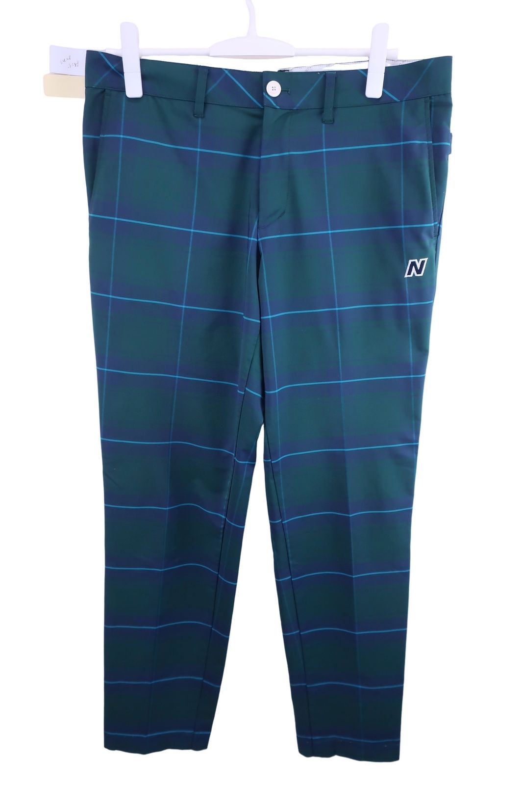 【オシャレ☆Callaway】深緑　チェック　ゴルフパンツ　シルク　サイズL オシャレ☆Callaway】深緑 チェック ゴルフパンツ シルク サイズL ゴルフ