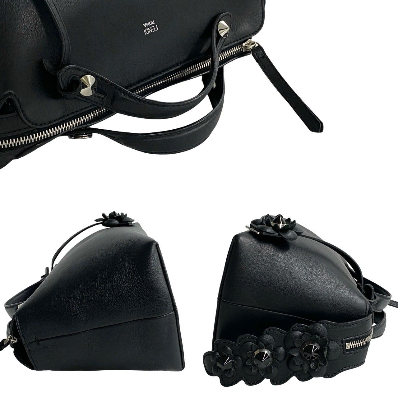 フェンディ バイザウェイ 2way レザー ショルダーバッグ ハンドバッグ 黒 FENDI フェンディ ショルダーバッグ BY THE WAY バイザウェイ